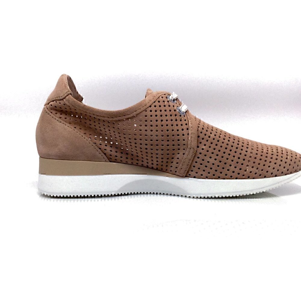 NEW MAXMARA MM41 Nude  Suede Sneakers Shoes - Picture 10 of 11